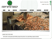 Tablet Screenshot of hotstixgolf.com